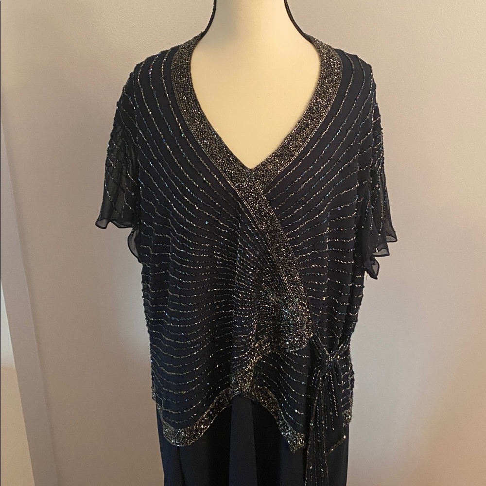 JKARA size 20W special occasion dress beaded Excellent condition - Picture 3 of 13